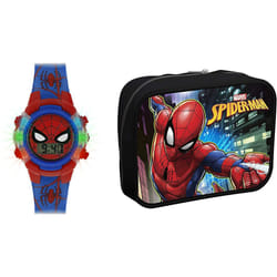Spiderman Boy's Digital Quartz Watch with Plastic Strap SPD4504ARGSET