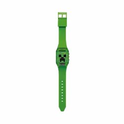 Children's Minecraft Creeper Flashing Digital Watch