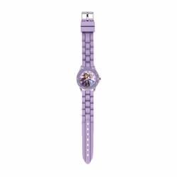 Disney Frozen 2 Girls Purple Time Teacher Silicone Strap Watch FZN9505