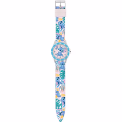 Disney Lilo and Stitch Blue Printed Time Teacher Strap Watch