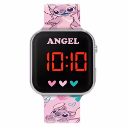 Disney Kids Lilo and Stitch Angel Digital LED Strap Watch LAS4087
