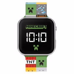 Minecraft Kids LED Digital Printed Strap Watch