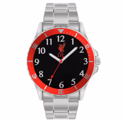 Liverpool FC Mens Red & Silver Bracelet Watch Official Licensed Product