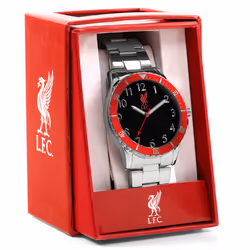 Liverpool FC Mens Red & Silver Bracelet Watch Official Licensed Product