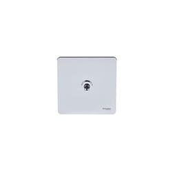 Ultimate Screwless Flat Plate - Single Toggle 2 Way Light Switch, 16AX, GU1412TPC, Polished Chrome