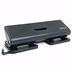 4-hole punching from Rapesco – the 75-P Hole Punch. With a tough metal base and tough ABS top cap. this 4-hole punch is loade ...