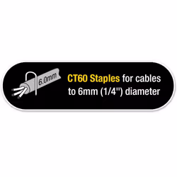 Tacwise CT-60/12mm Cable Tacker Staples for Cable Tacker (Box 5000)