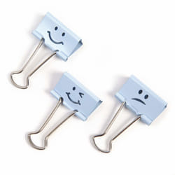 Rapesco 32mm Foldback Clips Assorted Emojis