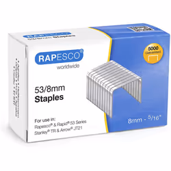 Rapesco 0750 53/8 mm Staples - Box of 5,000