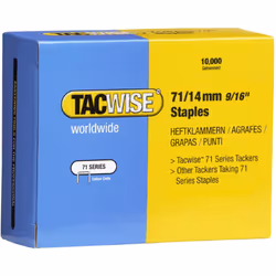 Tacwise 371 Type 71/ 14mm Staples for Staple Gun (Box 10,000)