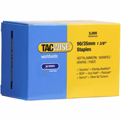 Tacwise 310 90/35mm Narrow Crown Staples for Staple Gun (Box of 5000)