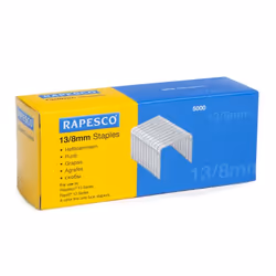 Rapesco 13/8mm Galvanised staples. Made to exacting standards from premium quality materials. Rapesco staples offer optimum p ...