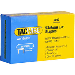 Tacwise 0331 53/6mm Staple Galvanised, 6 mm, Set of 5000 Pieces