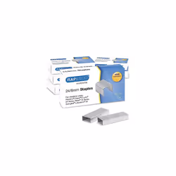1734 Business Pack: 6 Germ-Savvy Antibacterial ECO Sting Ray Staplers, 20 Sheet Capacity, and 6 Boxes of 1000 24/6 mm Staples, Black