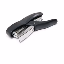 Tough metal constructed pliers with top loading spring mechanism with a sheet capacity of 50 sheets 80gsm paper and a throat ...