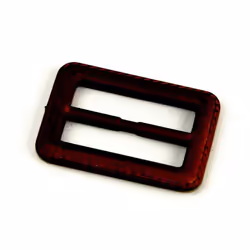 Faux Leather Buckle  Brown - each