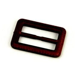 Faux Leather Buckle  Brown - each