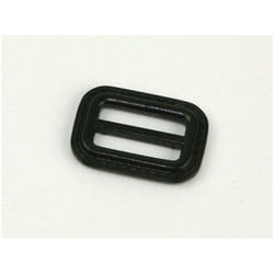 Faux Leather Buckle  Black - each