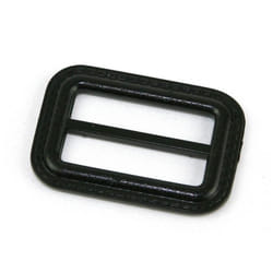 Faux Leather Buckle  Black - each