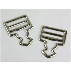Bib & Brace Dungaree Buckles  Silver - per pack of 2