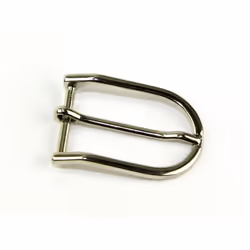 D Shape Metal Buckle  Silver - each