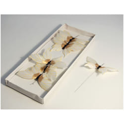 Butterfly Embellishments  White - per pack of 2