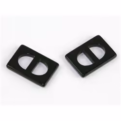 Rectangle Plastic Buckle Black - per pack of 2