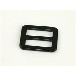 Rectangle Buckle  Black - each