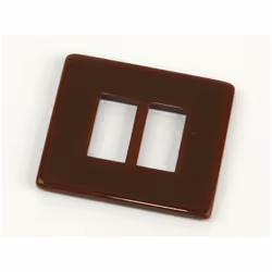 Square Plastic Buckle  Brown - each
