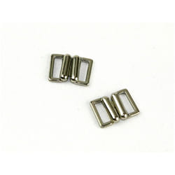 Rectangle Metal Buckle  Silver - per pack of 2