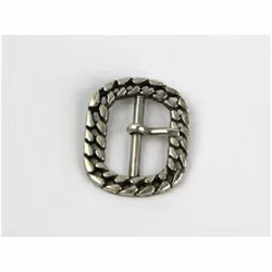 Oval Metal Buckle  Silver - each