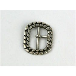 Oval Metal Buckle  Silver - each