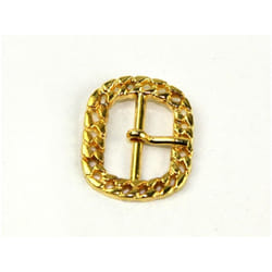 Oval Metal Buckle  Gold - each