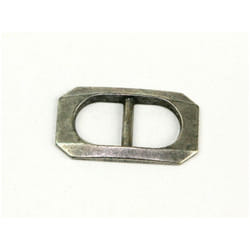 Rectangle Metal Buckle  Silver - each