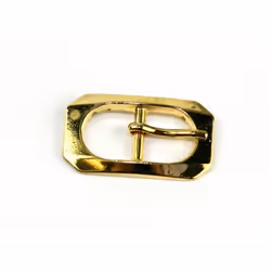 Rectangle Metal Buckle Gold - each