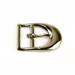 D Shape Metal Buckle  Silver - each