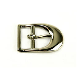 D Shape Metal Buckle  Silver - each