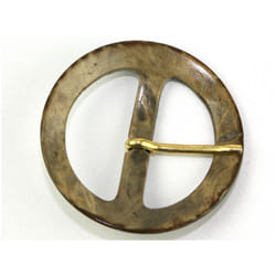 Round Buckle  Natural - each