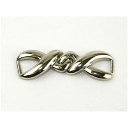 Link Clasp Fastener  Silver - each