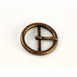 Oval Metal Buckle  Bronze - each