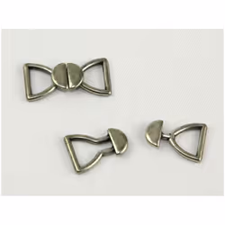 Metal Link Buckle Silver - per pack of 2