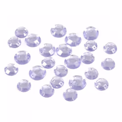 Sew On Round Diamante Bling  Lilac - each