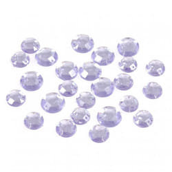 Sew On Round Diamante Bling  Lilac - each
