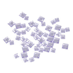 Sew On Square Diamante Bling  Lilac - each