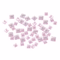 Sew On Square Diamante Bling  Pink - each