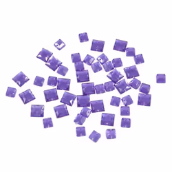 Sew On Square Diamante Bling  Purple - each