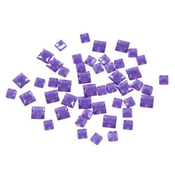 Sew On Square Diamante Bling  Purple - each