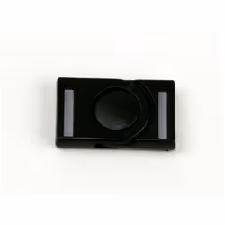 Plastic Centre Push Buckle  Black - each
