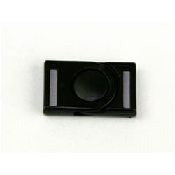 Plastic Centre Push Buckle  Black - each