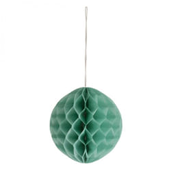Honeycomb Paper Pom Poms  Mint - per pack of 3